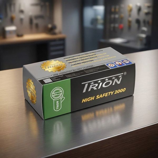Циліндровий механізм TRION ZINC 60mm(30+30T) NP KNOB 5 computer keys 96585426088 фото