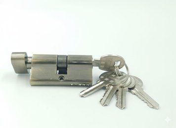 Циліндровий механізм COMETA 70 (35+35T) AB 5 normal keys -KNOB 96585426353 фото
