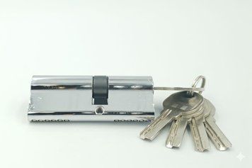 Циліндровий механізм COMETA 80mm(40+40) NP 5 computer keys 558949549 фото