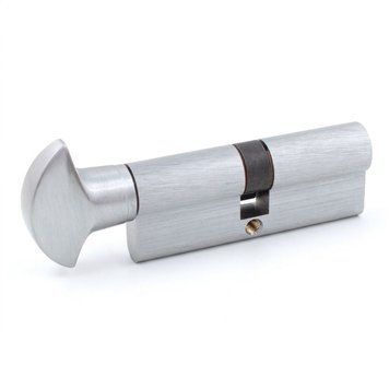 Циліндровий механізм Securemme 3200PCS40401X5 К2 80 40/40T мм 5ключів +1 монтажний ключ мат.хром 47727 фото