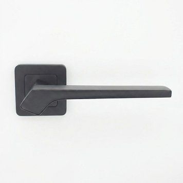 Комплект дверних ручок на квадратній розетці ZAMAK TRION HERMES 74 Black NEW HERMES 74 Black фото