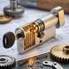 Циліндровий механізм TRION BRASS 80mm(40+40Т) NP 5 COMPUTER KEYS KNOB 965854279635 фото 2
