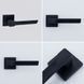 Комплект дверних ручок на квадратній розетці ZAMAK TRION CAPRI 49 Black 9658542799798101 фото 3