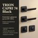 ​Комплект дверних ручок TRION CAPRI 74 Black &mdash; №1 (WC) 2500000024764 фото 2
