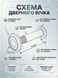 Дверний глазок (вічко) металевий зі шторкою 65-100 мм хром 607686188 фото 3