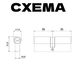 Циліндровий механізм TRION ZINC 70mm(35+35) AB 5 computer keys 5589497083 фото 3